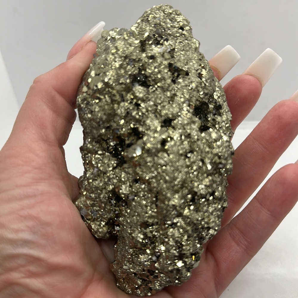 Excellent quality pyrite raw chunk from Peru - Picture 3 of 3